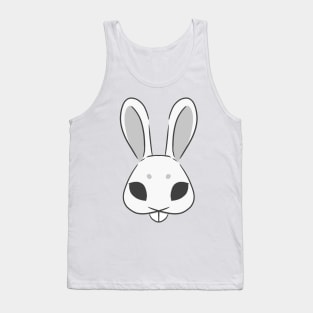 White rabbit mask Tank Top